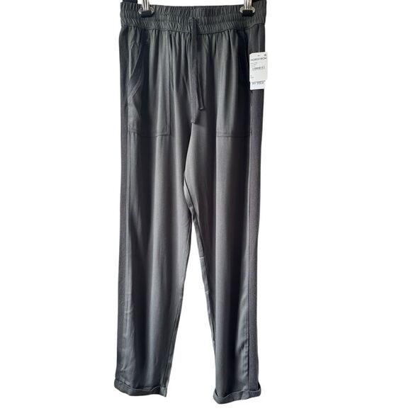 Splendid Women's Small Pull On Elastic Waistband Drawstring Pants in Olive Brown - Picture 2 of 13